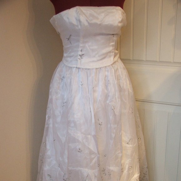 Niki Livas Full Length Prom/Formal/Bridal GOWN Size.9/10 Corset Back (1J) - Picture 3 of 11